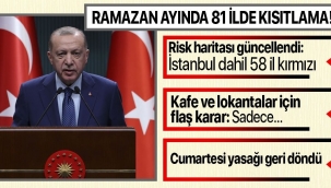 Başkan Erdoğan kabine sonrası açıkladı: Ramazan ayında 81 ilde sokak kısıtlaması uygulanacak