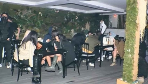 İstanbulda dizi çekimi bahanesiyle 500 kişilik parti