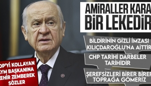 MHP LİDERİ BAHÇELİDEN CHP YE SERT SÖZLER !