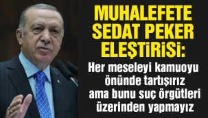 Erdoğandan Sedat Peker açıklaması: Lağım çukuru ...