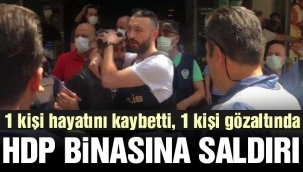 İzmir'de HDP il binasına saldırı: 1 ölü