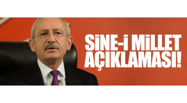 CHP Lideri Kemal KılıçdaroğluCHP'nin Sine-i Millet kararı erken genel ve cumhurbaşkanlığı seçimi yapılmasını sağlamaz."