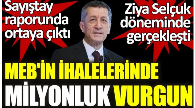 MEBin ihalelerinde milyonluk vurgun