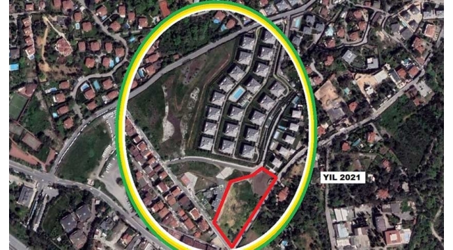 Boğaz manzarasına sahip arazi imara açılıyor