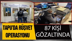 İstanbulda büyük rüşvet operasyonu: 87 gözaltı kararı