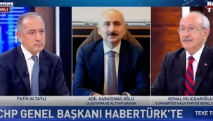 Kılıçdaroğlundan, konuk olduğu yayına TBMM Başkanı ve Ulaştırma Bakanının bağlanmasına yanıt: Sarayı da bağlayın!
