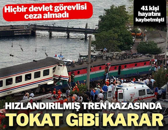 AYM'den hızlandırılmış tren kazasında tokat gibi karar