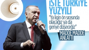 Cumhurbaşkanı Erdoğan Türkiye Yüzyılı vizyon belgesini açıkladı
