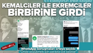 6'lı koalisyonun anket kavgası! Kemalciler ile Ekremciler birbirine girdi: "Önde gözükmek için parayla bot bastılar".
