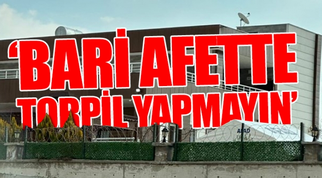 AKP'li isim hasarsız evinin bahçesine AFAD çadırı kurdu