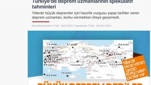 İktidara yakınlığıyla bilinen Ensonhaber, daha önce deprem uzmanlarının söylemleriyle dalga geçmişti.