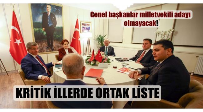 Genel başkanlar milletvekili adayı olmayacak!