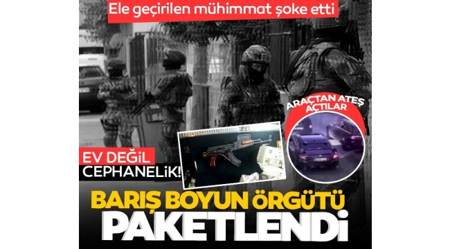 Barış Boyun Suç örgütü paketlendi! Evlerinden çıkan mühimmat şoke etti!