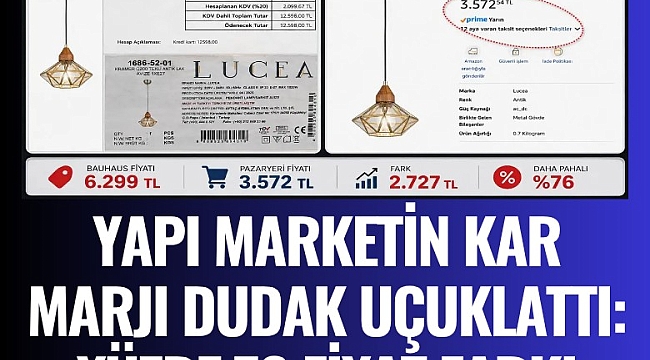 Yapı marketin kar marjı dudak uçuklattı: Yüzde 76 fiyat farkı