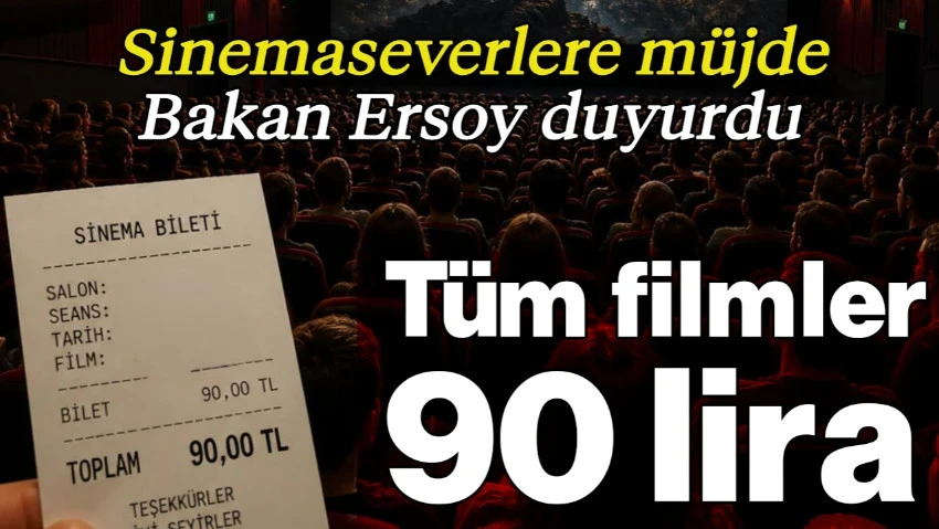 Sinemaseverlere Müjde Geldi! Bakan Mehmet Nuri Ersoy Açıkladı: 75 İlde Tüm Filmler 90 Liradan İzlenebilecek