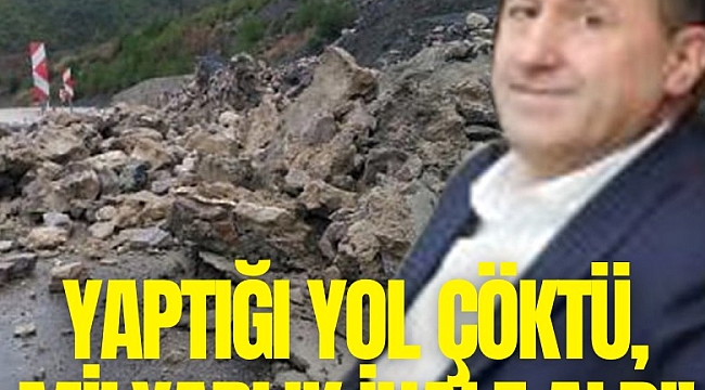 Yaptığı yol çöktü, milyarlık ihale aldı!